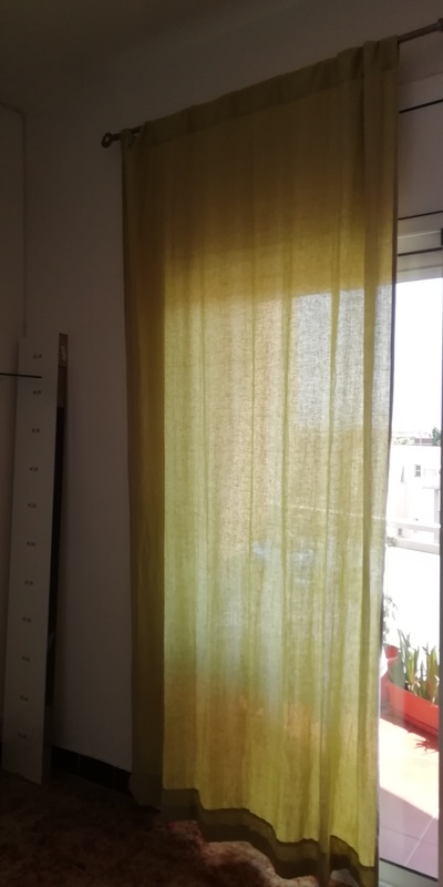 Jgo. De cortinas de lino