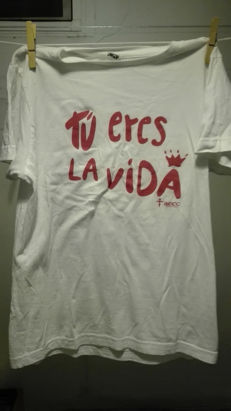 Camiseta "Tu eres la vida" Talla L(coditos)