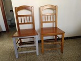 Dos sillas de madera
