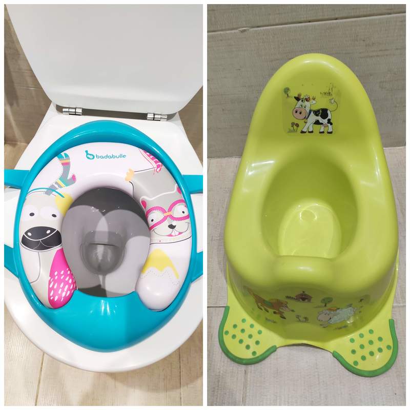 Orinal y adaptador wc