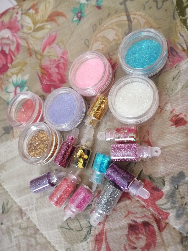 Purpurinas para uñas