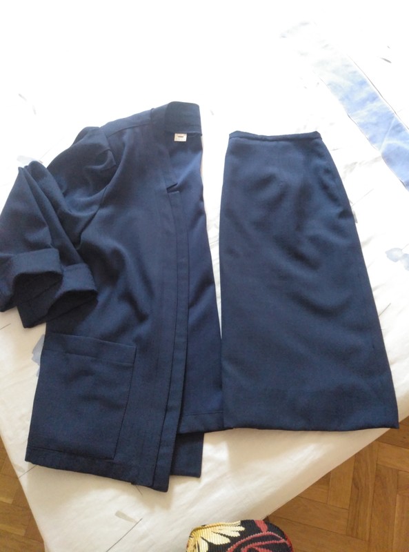 Traje sra azul