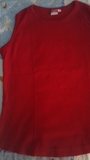 Camiseta sin mangas roja talla L