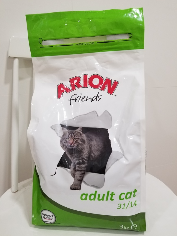 Saco de comida de gato seca Arion 3kg