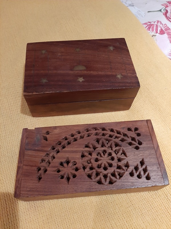 2 cajitas de madera 