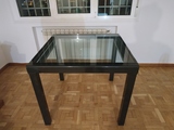 Regalo Mesa de Acero con placas de Cristal 90x90 extensible a 180 de largo