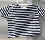 14. CAMISETA MARINERA RAYAS NEGRAS Y GRISES PARA PEQUES