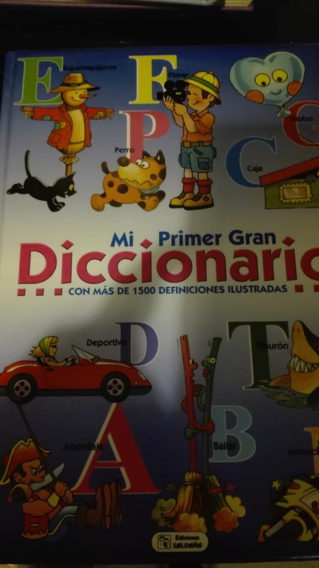 Libro "Mi primer gran diccionario"
