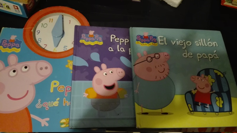 Tres libros de peppa pig