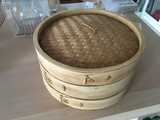 Vaporera de bambú