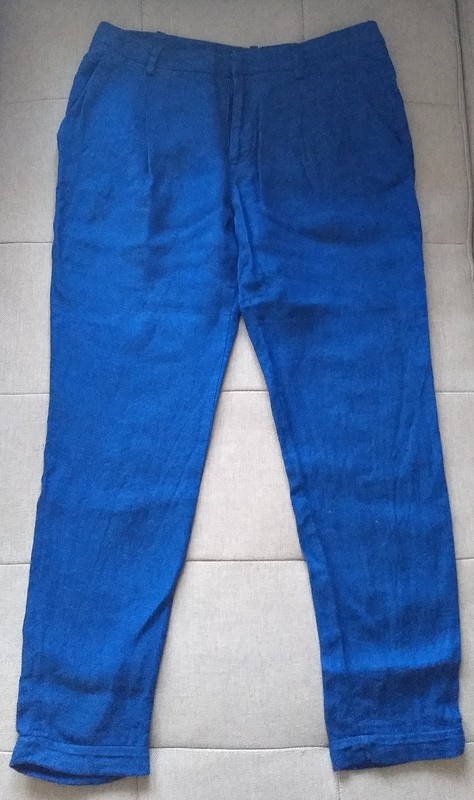 Pantalón Azul Mujer - Talla 38 (Zara Basic)