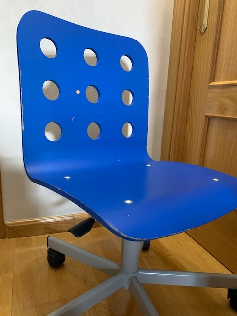 Silla estudio azul