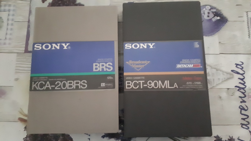 Videocassettes BetaCam y U-matic.
