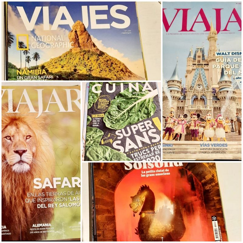 Revistas viajes y cocina