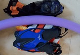 Juego de aletas y máscara snorkeling niño regulable con toalla y flotador