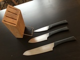 3 cuchillos + soporte - Ikea