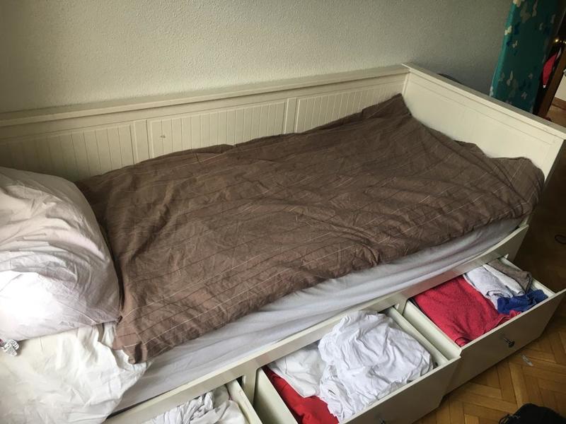 Cama sencilla convertible con almacenamiento