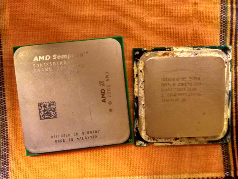 Procesadores AMD Seprom y Core 2 Duo