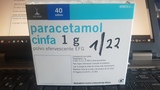 24 sobres de polvo efervescente de Paracetamol 1 g
