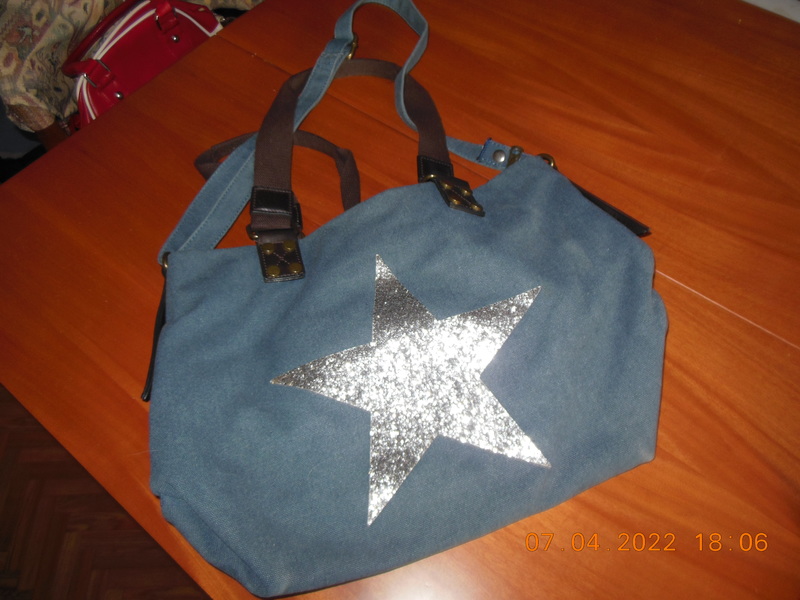 BOLSO AZUL TELA