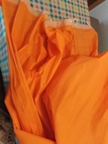 Cortina de baño de plastico color naranja