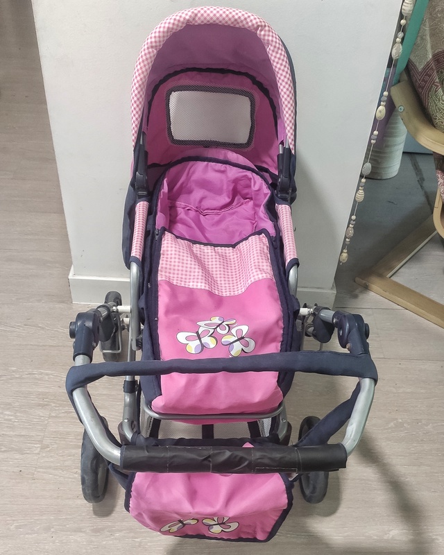 Carrito juguete rosa