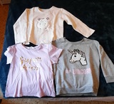 Pack 2 niña (talla 6) 2 sudaderas y 1 camiseta