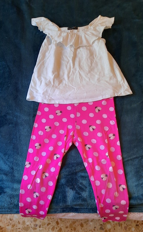 Conjunto rosa verano niña (talla 6)