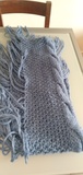 Bufanda de lana azul