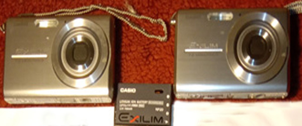 Dos cámaras de fotos sin batería ni cargador