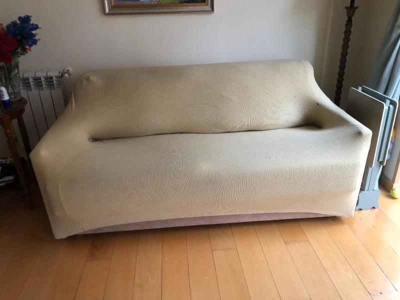 Funda de sofa color beige