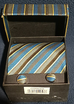 Corbata nueva y Gemelos.