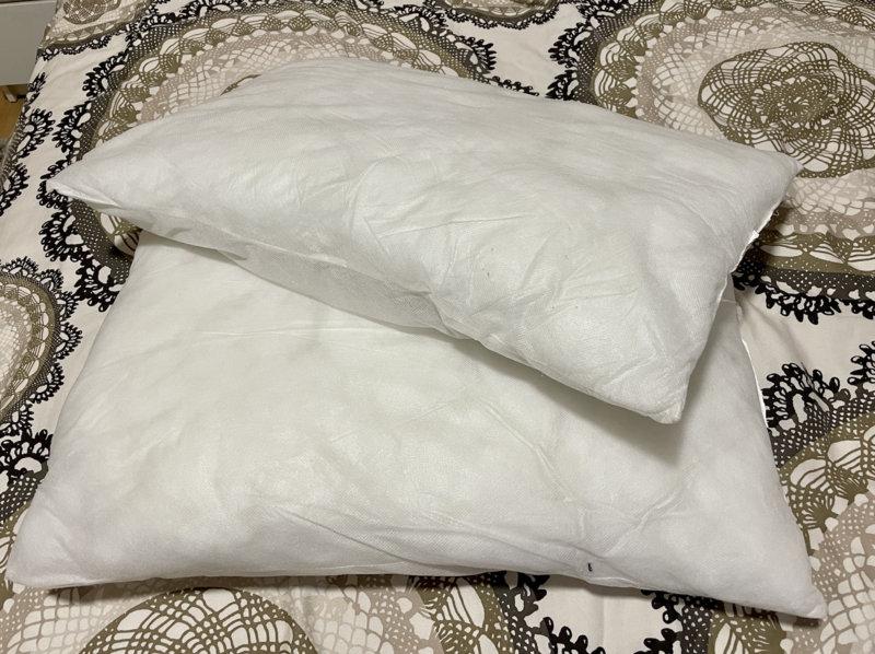 Dos rellenos de almohada 60x40
