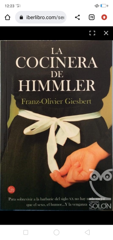 Libro en buen estado "La cocinera de Himmler"