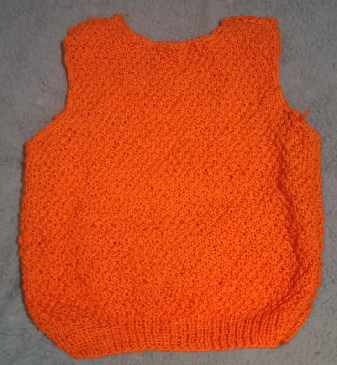 Jersey de niño/a, 5-6 años, tejido a mano.