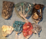 Lote de botones originales de colores.