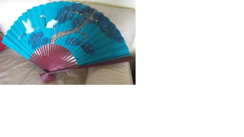 Precioso Abanico grande de papel