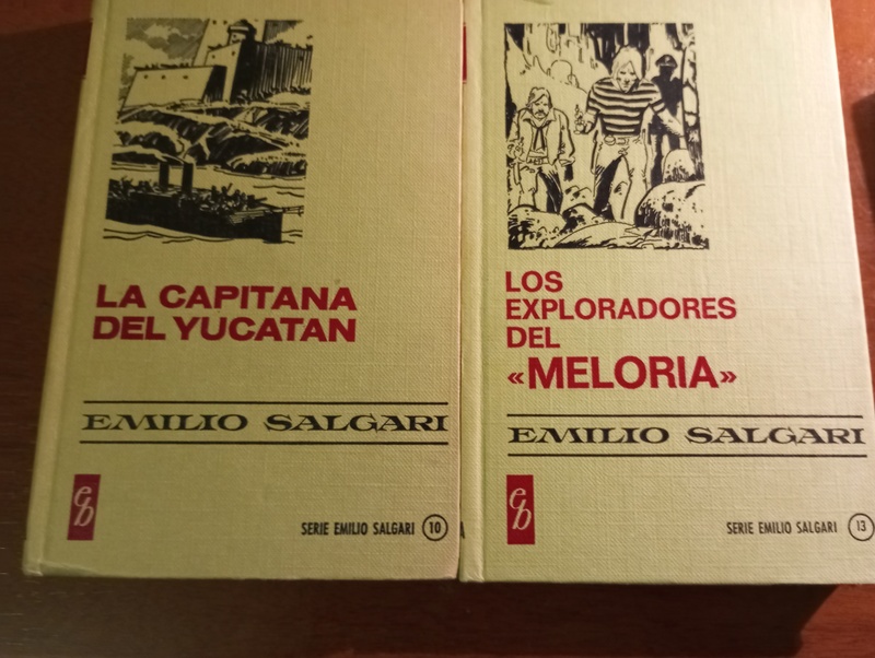 2 LIBROS. EMILIO SALGARI