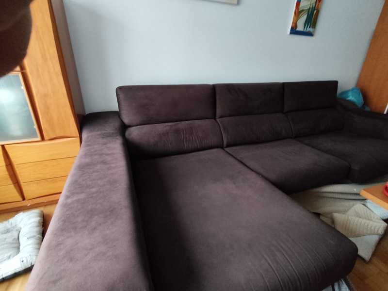 Sofa con cheslong grande