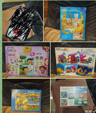 diversos puzzles infantiles