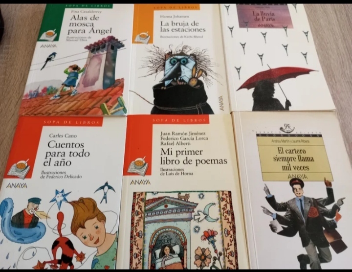 6 LIBROS JUVENILES. ANAYA 