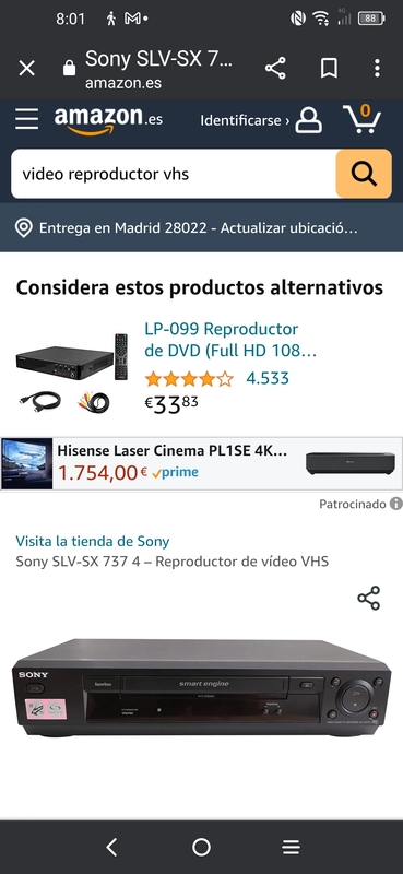  Video reproductor VHS