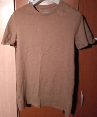 Camiseta marrón unisex talla X