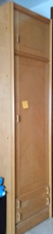 Armario madera color roble