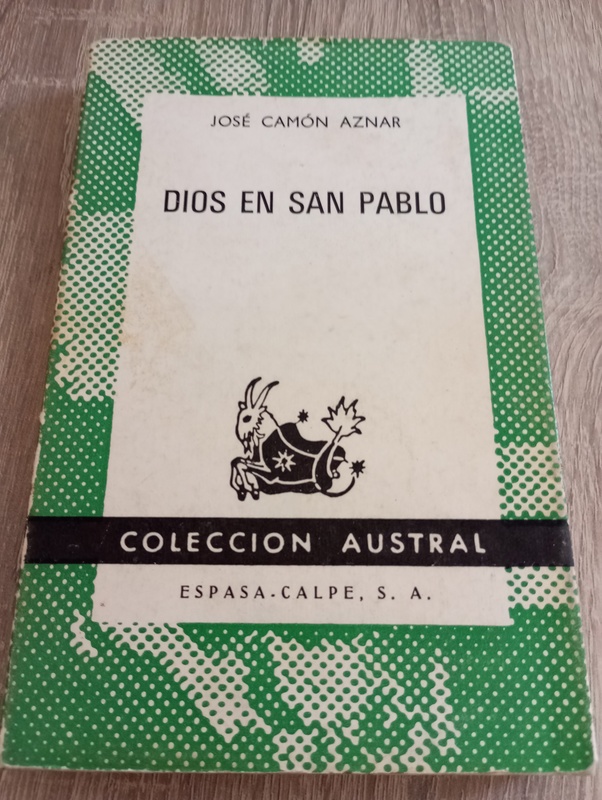 Libro. Dios en San Pablo. Jose Camón Aznar