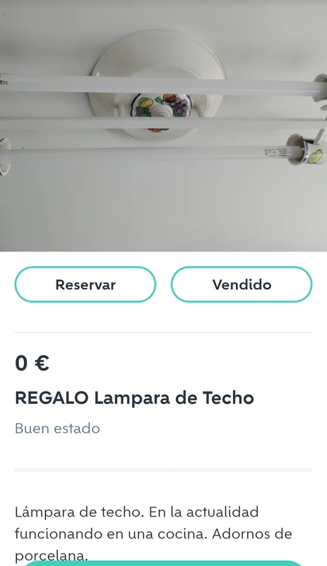 Lampara de techo