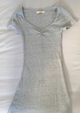 Vestido corto gris