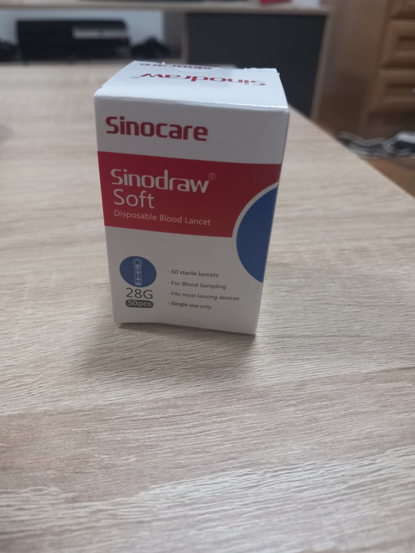 Lancetas para glucómetro persona diabética