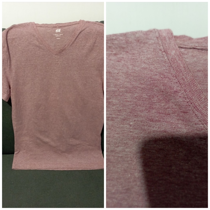 Camiseta con escote de pico Slim Fit