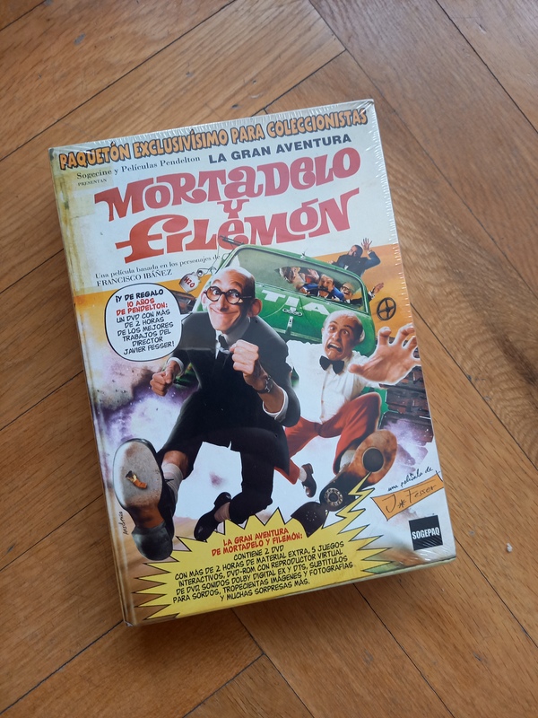 2 DVD la gran aventura de Mortadelo y Filemón